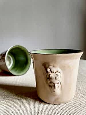 El yapımı Seramik Espresso ve Türk Kahvesi Fincanı