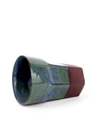 El yapımı stoneware bardak